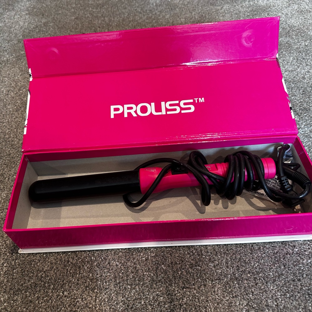 PROLISS^TM hair curlier wand, Color: PINK, does work great condition